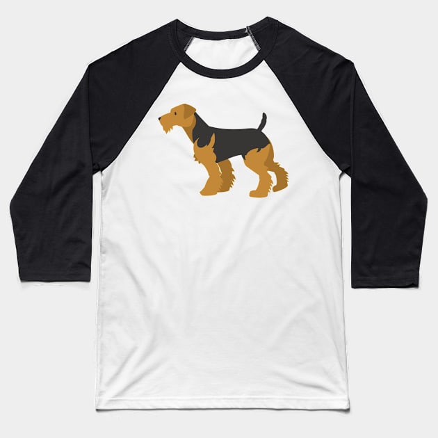 Welsh Terrier Baseball T-Shirt by kawaii_shop